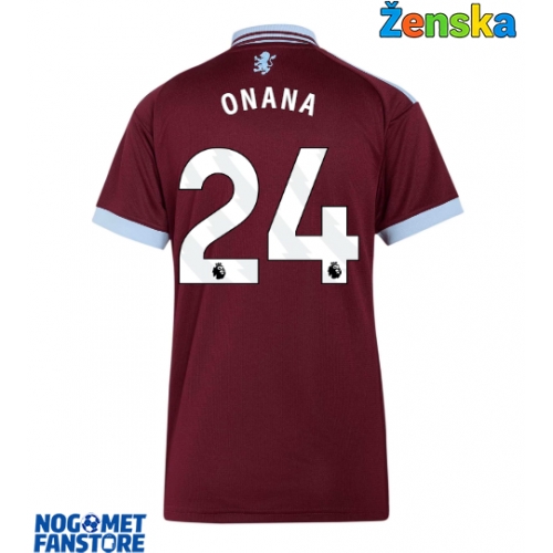 Aston Villa Amadou Onana #24 Domaci Dres za Ženska 2026-27 Kratak Rukav